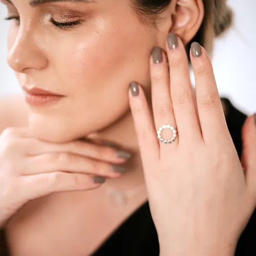 Lustre & Love Circles Ring in Sterling Silver