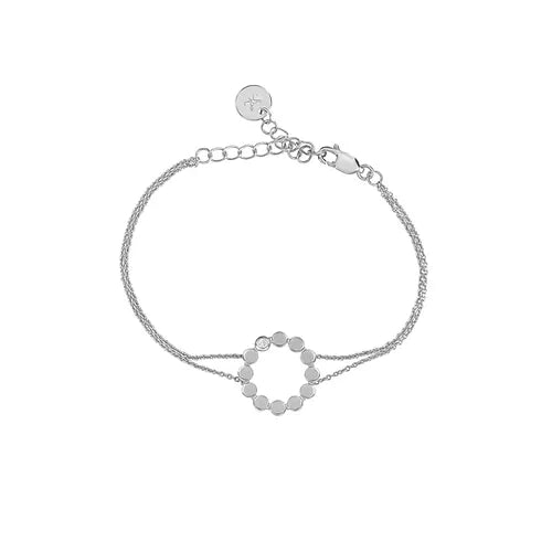 Lustre & Love Circles Bracelet in Sterling Silver