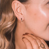 Lustre & love Circles Climber Earrings in Gold Vermeil