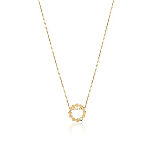Lustre & Love Circles Necklace in Gold Vermeil