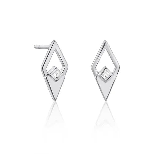 Lustre & Love Shine On Medium Stud Earrings in Sterling Silver