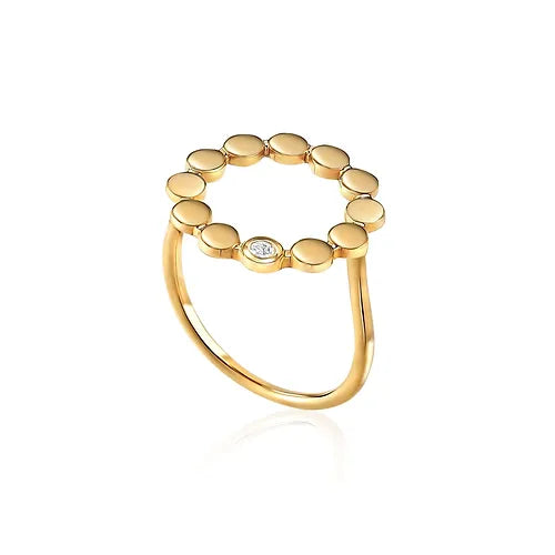 Lustre & Love Circles Ring in Gold Vermeil