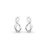 Kit Heath Sterling Silver Infinity Stud Earrings