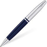 Calais Chrome & Blue Lacquer Ballpoint Pen