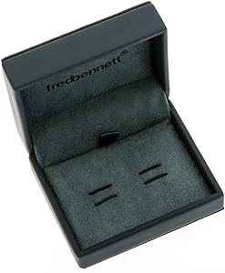 Fred Bennett Grey Stainless Steel Ribbed Square Cufflinks