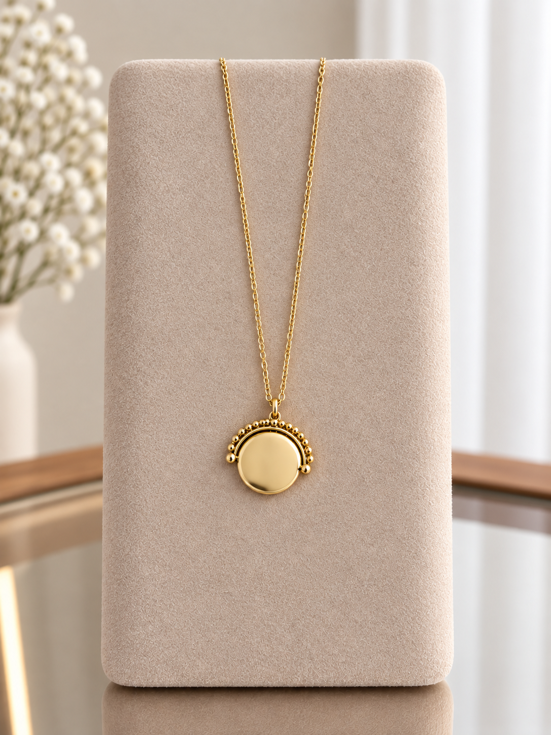 9ct Yellow Gold Spinner and Chain