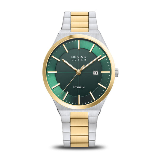 Bering Gents Titanium | polished/brushed gold bracelet