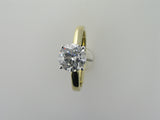 1.52ct Laboratory Grown Brilliant Cut 4 Claw Diamond Solitaire Ring