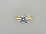 1.52ct Laboratory Grown Brilliant Cut 4 Claw Diamond Solitaire Ring