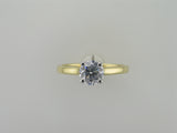 1.00ct Laboratory Grown Brilliant Cut 4 Claw Diamond Solitaire Ring