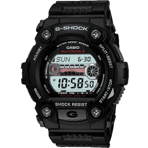 Casio 'G-Shock G-Rescue' Black and LCD Plastic/Resin Solar Chronograph Radio-Controlled Watch