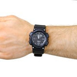 Casio Gent's Black Resin Solar Chronograph Strap Watch