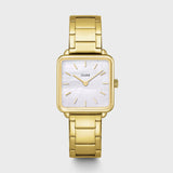 La Tétragone Watch Steel, White Pearl, Gold Colour