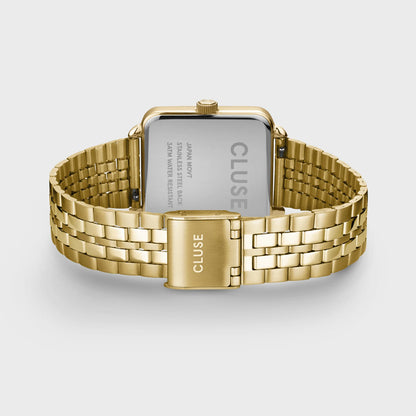 Cluse La Tétragone Watch Steel Dark Cherry, Gold Colour