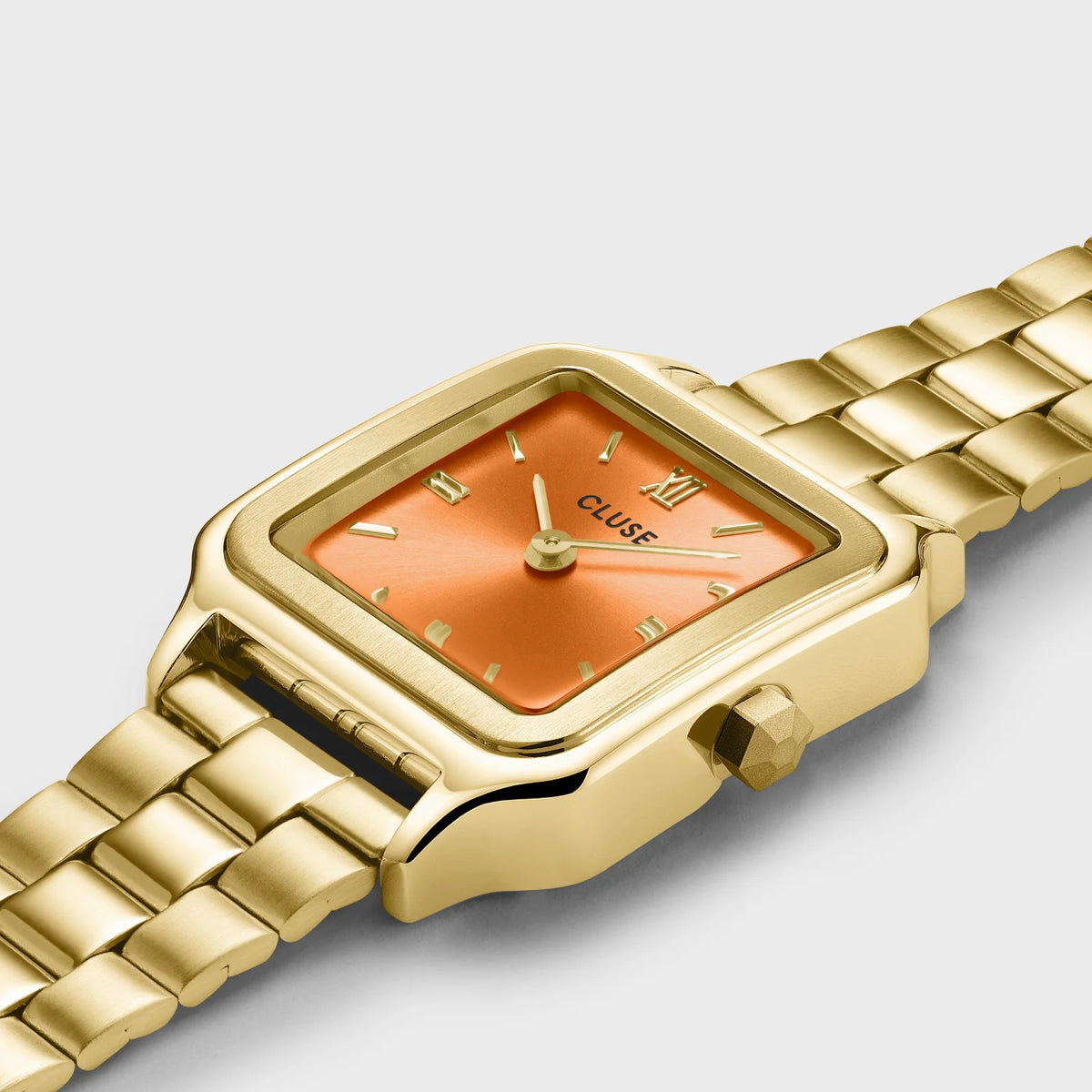 Cluse Gracieuse Petite Watch Steel, Apricot, Gold Colour