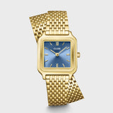 Cluse Gracieuse Petite Watch Double Steel, Kyanite Blue, Gold Colour