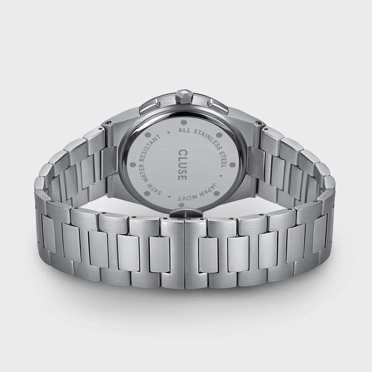 Vigoureux Chrono Watch Steel, Dark Blue, Silver Colour