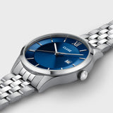 Aravis 3-Hand Watch Steel, Blue, Silver Colour