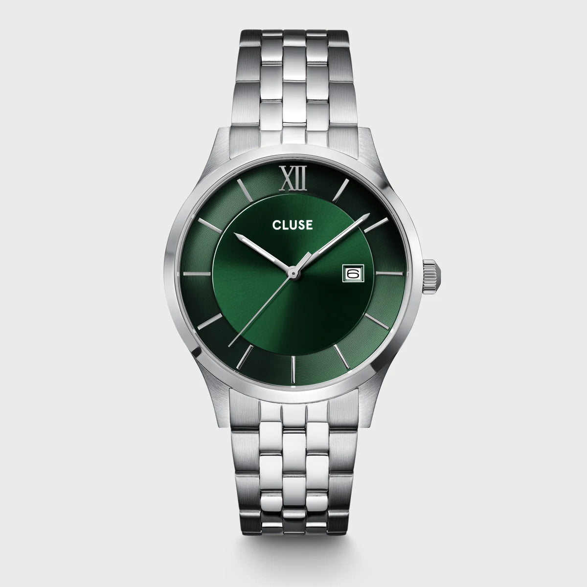 Aravis 3-Hand Watch Steel, Green, Silver Colour