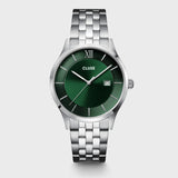 Aravis 3-Hand Watch Steel, Green, Silver Colour