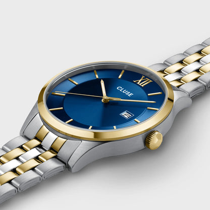 Aravis 3-Hand Watch Steel, Blue, Two-Tone