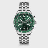 Aravis Dual Timer Steel, Green, Silver Colour