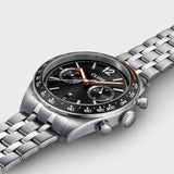 Aravis Dual Timer Steel, Black, Silver Colour