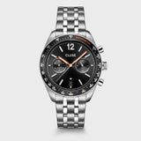 Aravis Dual Timer Steel, Black, Silver Colour