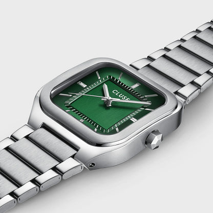 Quadrus Steel, Green, Silver Colour