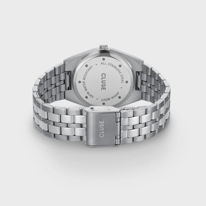 Retro 70's Watch Steel, Light Blue, Silver Colour