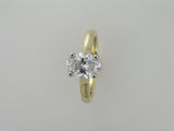 1.60ct Laboratory Grown Oval Cut 4 Claw Diamond Solitaire Ring