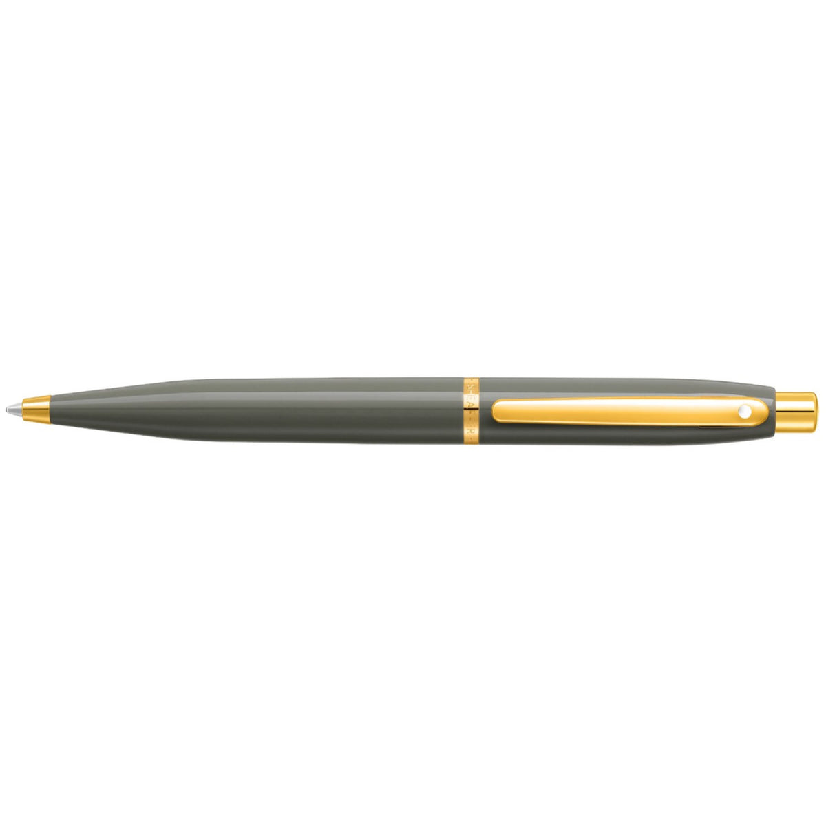 Sheaffer VFM Ballpoint Pen - Light Grey Gold Trim