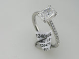 1.51ct Laboratory Grown Emerald Cut 4 Claw Diamond Solitaire Ring