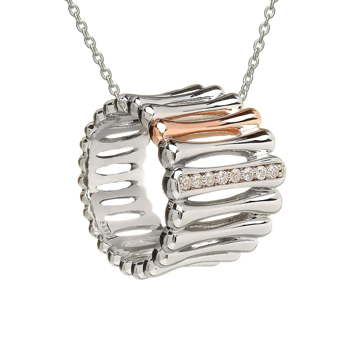 House Of Lor / Contemporary Collection / Bamboo Collection / Silver Gold Bamboo Pendant