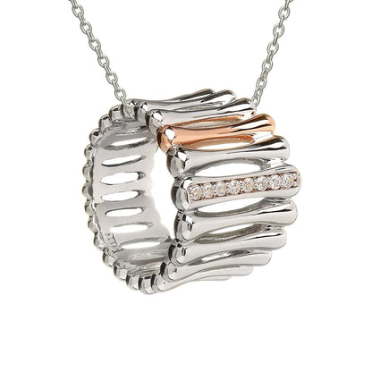 House Of Lor / Contemporary Collection / Bamboo Collection / Silver Gold Bamboo Pendant