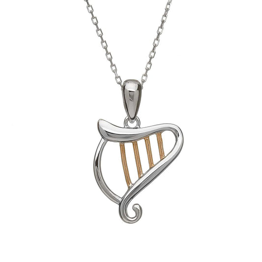 House Of Lor Celtic Harp Pendant