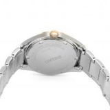 Seiko Quartz Gents Two Tone White Dial Bracelet Watch