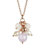 Jersey Pearl Joy Amethyst & Rose Quartz Pearl Pendant