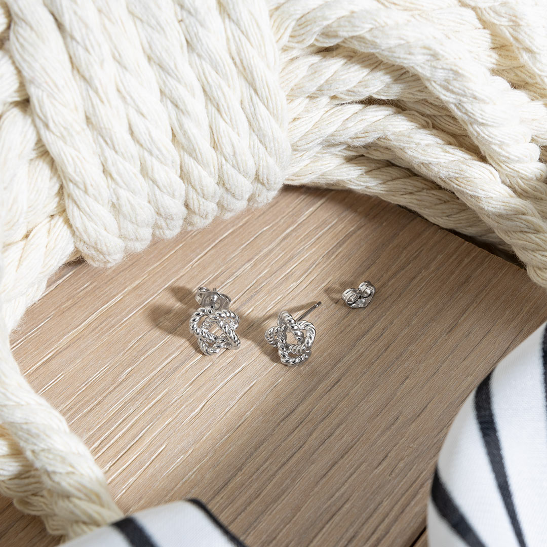 Kit Heath Marina Rope Knot Stud Earrings