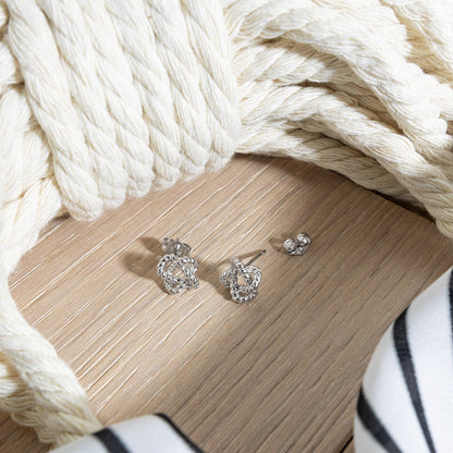 Kit Heath Marina Rope Knot Stud Earrings