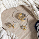 Kit Heath Marina Rope Knot Golden Stud Earrings