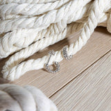 Kit Heath Marina Rope Stud Hoop Earrings