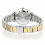 LORUS SOLAR LADIES TWO TONE SILVER DIAL BRACELET WATCH