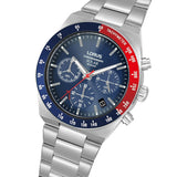 LORUS SOLAR CHRONOGRAPH GENTS STAINLESS STEEL BLUE DIAL BRACELET
