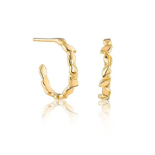Lustre & Love Signature Hoop Earrings in Gold Vermeil