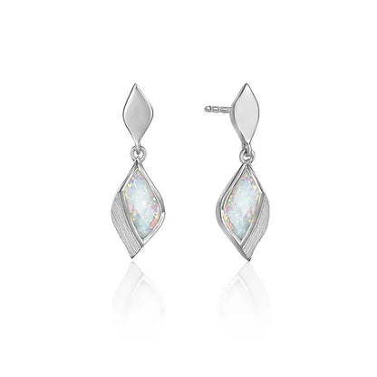 Lustre & Love Clarity Opal Earrings in Sterling Silver