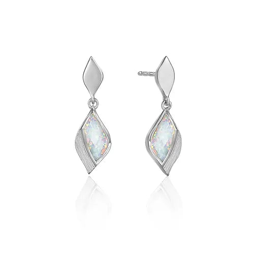 Lustre & Love Clarity Opal Earrings in Sterling Silver