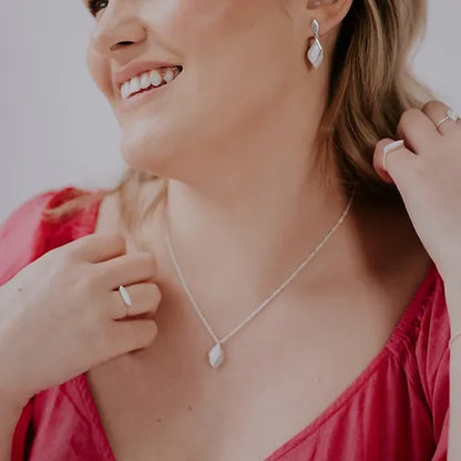 Lustre & Love Limited Edition Strength Opal Pendant Necklace in Sterling Silver