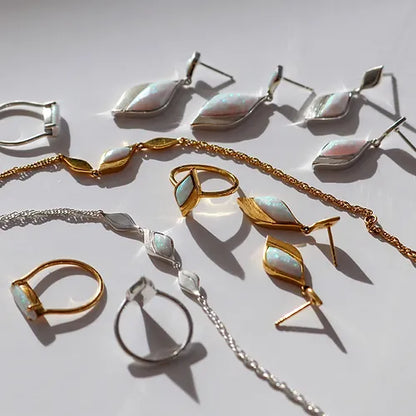 Lustre & Love Clarity Opal Bracelet in Gold Vermeil