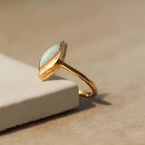 Lustre & Love Clarity Opal Ring in Gold Vermeil